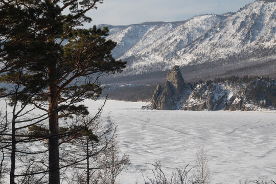 Lake Baikal, Siberia, Russia, winter recreation