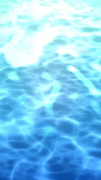 キラキラ輝く水面の背景テクスチャ。透明感と清涼感のある水光・水感イメージ。 Sparkling water surface background texture. Translucent and refreshing "mizu-hikari" (water glow) image.