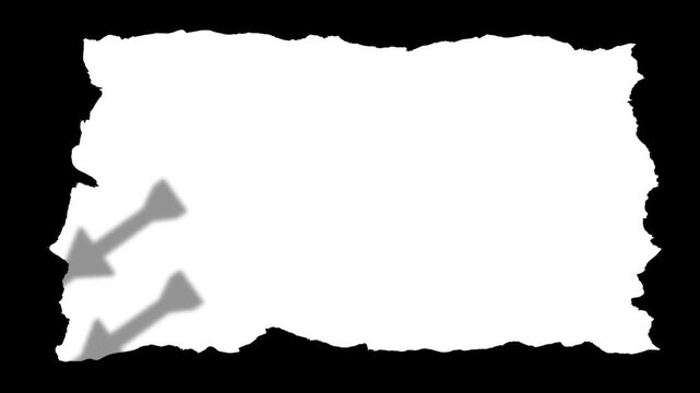 US fighter jets and Iranian missiles fly over torn paper texture 4k video overlay for media easy to cutout. US Iran ceasefire negotiations going. Middle East geopolitical tensions. Stop war.