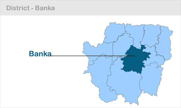 Banka sub-district map high quality professional illustration image graphic suitable for digital media marketing presentations and creative design pro
