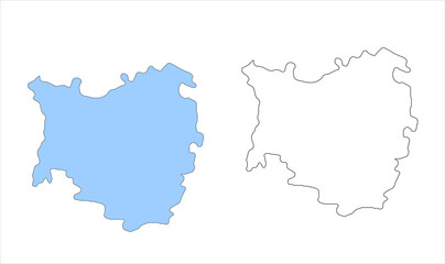 Fototapeta premium Map of Aurangabad high quality professional illustration image graphic suitable for digital media marketing presentations and creative design projects