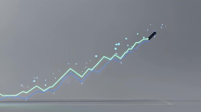 Growing Investment Charts Visualize Financial and Business Progress