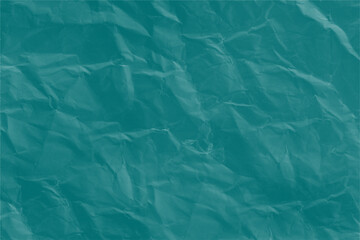 Obraz premium Crushed Teal Paper Texture with Deep Shadows for Background Design