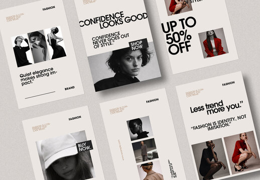 Luxury Minimal Fashion Social Media Aesthetic Story Template
