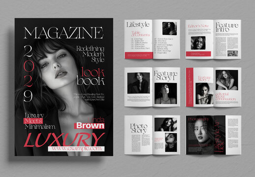Modern Fashion Lookbook Magazine