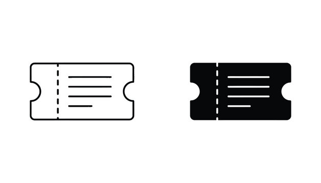 Ticket Icon Symbol Vector Graphic Access Event Admission