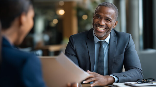 Consultant interview with corporate client in office meeting for discovery to discuss pain points and workflow inefficiencies during a strategic business discussion