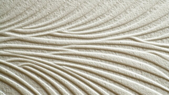 Textured surface with elegant flowing lines creates a soothing and minimalistic background suitable for artistic and design applications