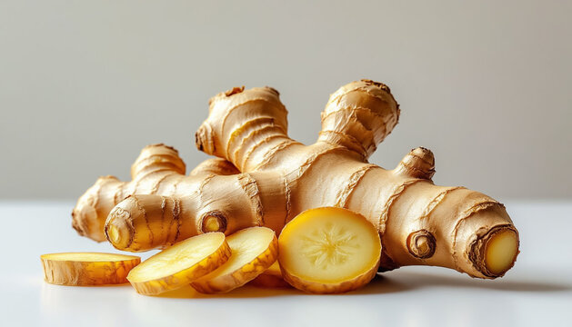 Ginseng Root on White Background for Men's Health Potency and Longevity Chinese Medicine | Ancient Herb Concept