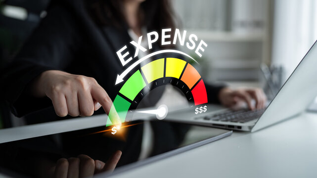 Expense control concept visualizing expense, cost, and spending with emphasis on budgeting, cost control, and financial planning Latch