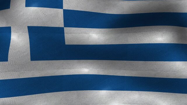 Greece Greek Flag Textured Background Waving