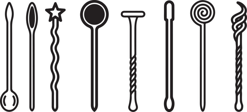 Collection of various medical instruments and surgical tools Vector