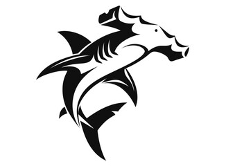 Fototapeta premium Create Bold Stroke Hammerhead Shark Unique High-Quality Stock Image Great for Commercial Projects