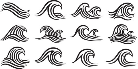 Fototapeta premium Intricate black and white circular patterns arranged in a grid Vector