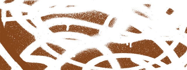 Brown texture with white graffiti lines and speckles urban art spray paint street art paint effect graffiti speckles scribbles background abstract distressed scribble artistic energetic © HexaFrame