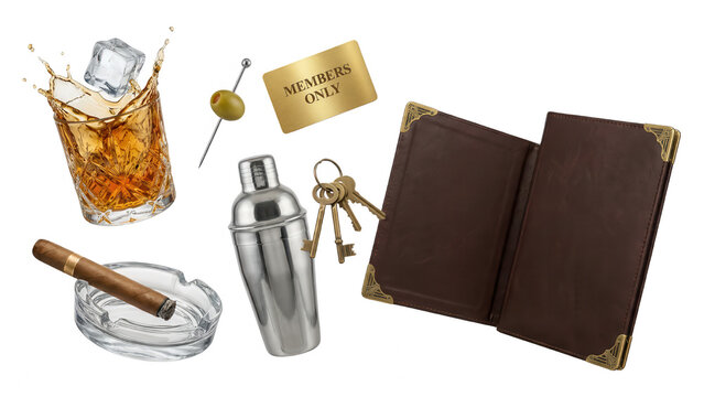 Speakeasy and Cocktails: A Retro Nightclub Still Life