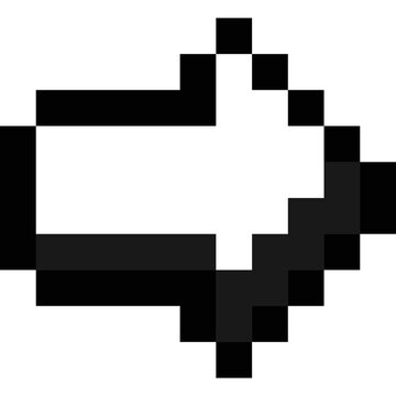 Pixel Arrow Vector