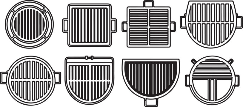 Cross-sectional views of various mechanical fasteners and components Vector