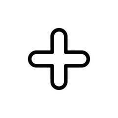 Obraz premium Medical cross symbol, healthcare icon, transparent background