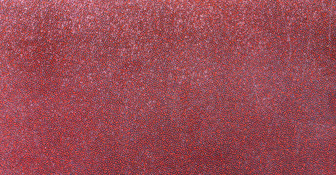 A reddish-brown texture with a dense cluster of small, irregularly shaped bumps
