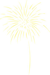 Obraz premium Yellow fireworks