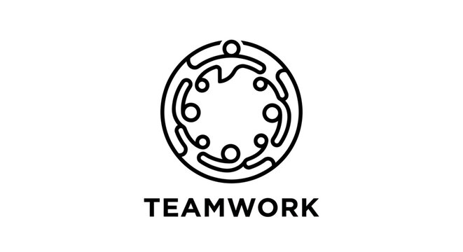 Clean circular logo representing teamwork, collaboration, and company culture.