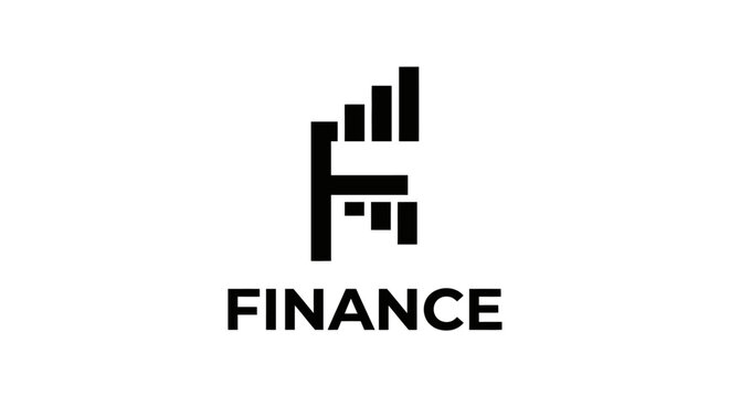 Modern finance logo representing growth, investment, and financial success.