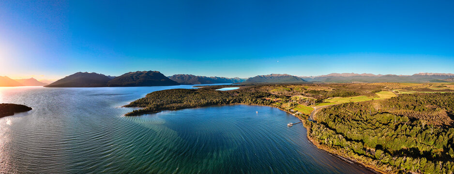 Te Anau Aerial Landscape, New Zealand