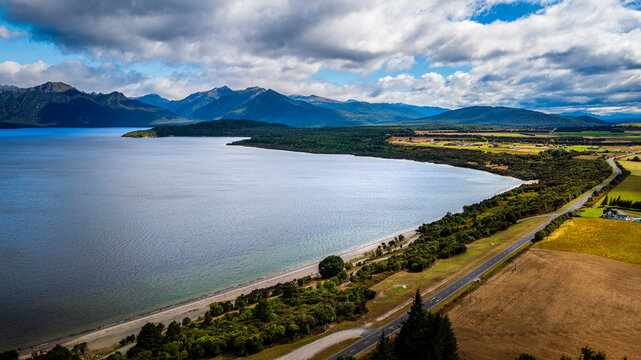Te Anau Aerial Landscape, New Zealand