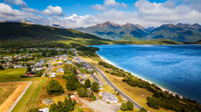 Manapouri Aerial Landscape, New Zealand