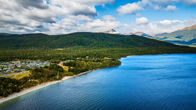 Manapouri Aerial Landscape, New Zealand
