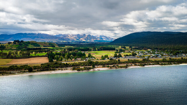 Manapouri Aerial Landscape, New Zealand
