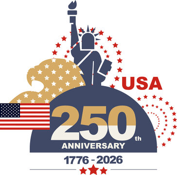250th Anniversary of USA logo.