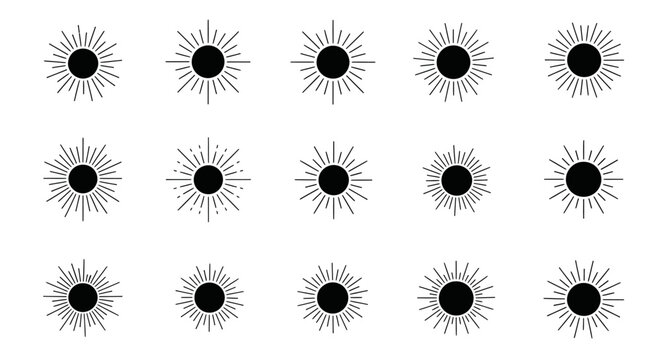 Collection of black eye makeup designs.