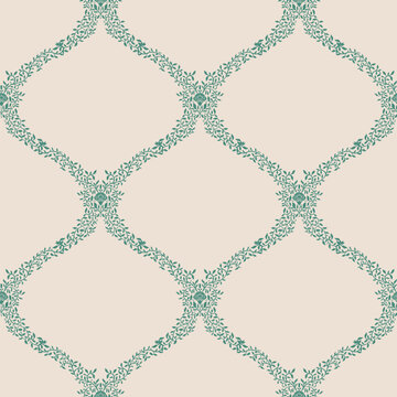 Wide Jade Ogee Trellis Symmetrical