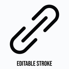 Fototapeta premium Link Vector Icon, Isolated Lineal Vector Icon.