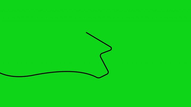 Animated computer mouse cursor moving on green screen background, 1. computer mouse