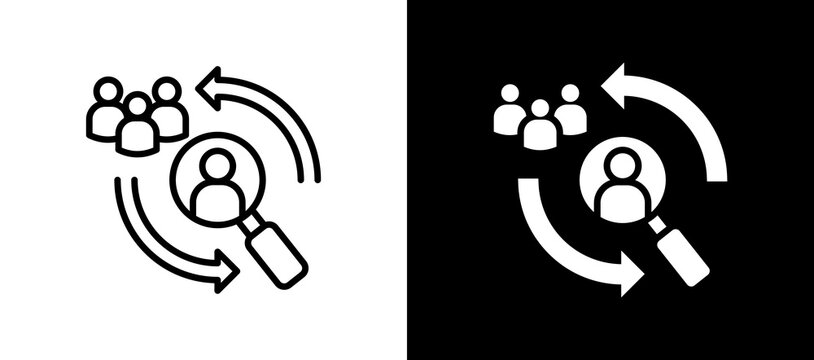 Hiring Process lineglyph icon