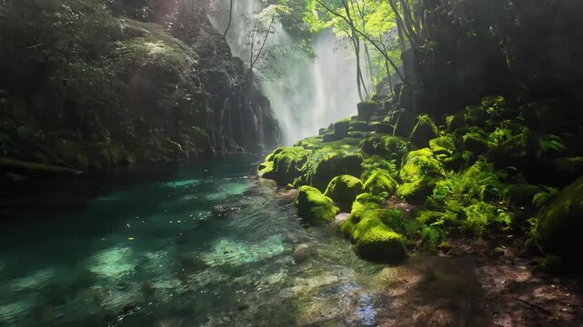 夏でも涼しい菊池渓谷