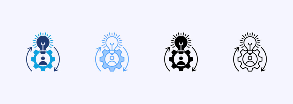 Reskilling Icon Set Multistyle Various Collection Element For Design