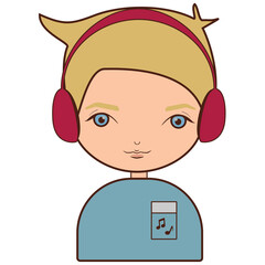 Obraz premium Man Musician Occupation Icon Vector Images