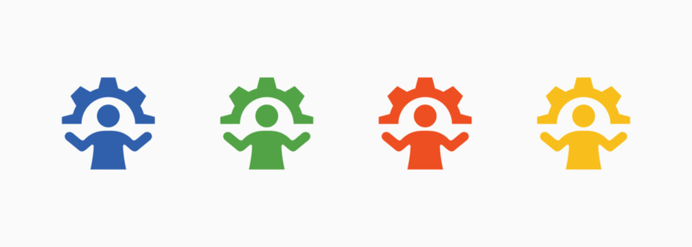 Skill Icon Set Color Multiple Style Collection Element For Design