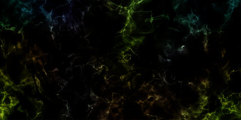 Panorama night sky star on dark background. Universe cosmos with stars, nebula and galaxy with lighting smoke texture. © armans