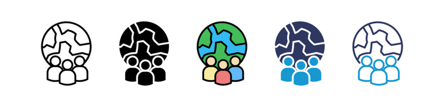 Global Workforce multiple icon