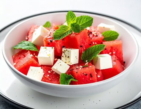 Wassermelonen-Feta-Salat