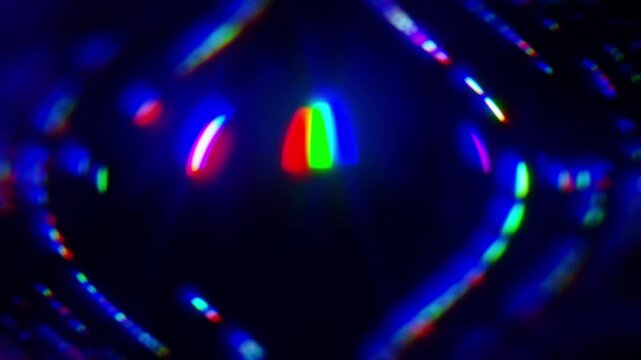 Cyberpunk-style data flow. An abstract loop on a vertical grid. A blurred digital signal.