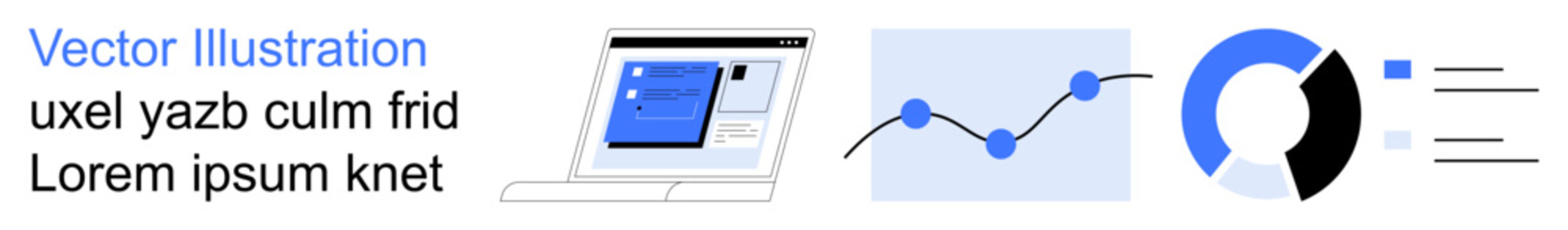 Data visualization, business insights, analytics tools, technology dashboards, financial analysis, web development. Laptop interface with charts. Data visualization and business insights concept