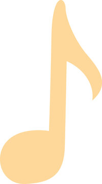 Single Musical Melody Note 