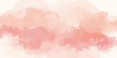 Fototapeta premium Abstract pink watercolor background with vintage textured paper style and artistic paint splash design