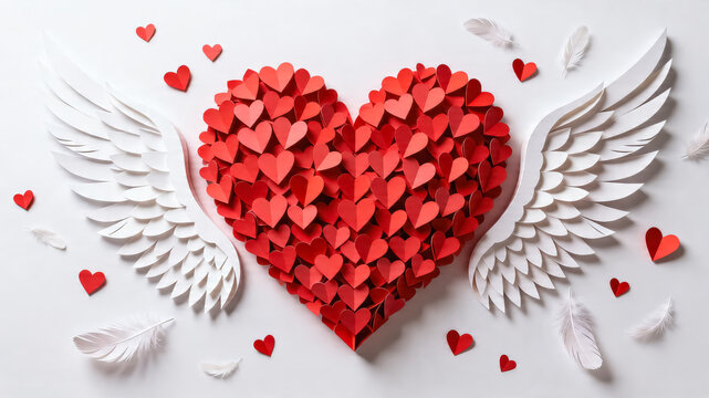 Heart with Wings, Valentine's Day Love Symbol